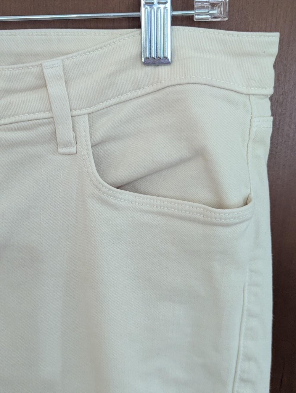 L’Agence Tati Hi Rise Crop Jeans Size 31 French Vanilla Cream Wash *NWOT - Picture 7 of 13